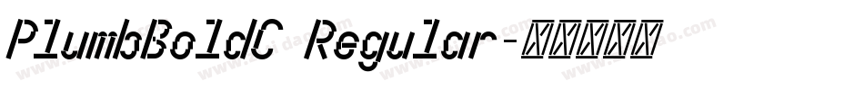PlumbBoldC Regular字体转换